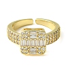 Brass Micro Pave Cubic Zirconia Ring RJEW-Z033-04G-2