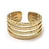 304 Stainless Steel Open Cuff Rings RJEW-Z018-33G-2