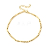 Brass Boston Link Chains Bracelets for Women BJEW-C140-17G-4