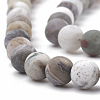 Natural Bamboo Leaf Agate Beads Strands X-G-T106-026-2