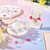 100Pcs Baking Paint and Golden Metal Enlaced Glass Beads DGLA-TA0001-58-6