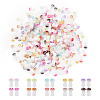 GOMAKERER 300Pcs 10 Colors Opaque Glass Beads GLAA-GO0001-02-1