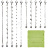 10Pcs 304 Stainless Steel Chains Bag Extender Chains HJEW-AR00034-1