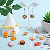 32Pcs 8 Styles Foods Opaque Resin Pendants RESI-SC0003-37-4