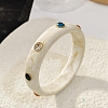 Resin Bangles for Women LS-BJEW-P357-04G-1