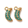 304 Stainless Steel Rhinestone Pendants STAS-L318-19G-02-1