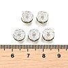 Brass Grade A Rhinestone Spacer Beads RB-A014-Z8mm-09S-4