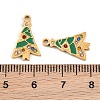 Christmas 304 Stainless Steel Enamel Pendants SA-CBA85C0-02A-G-3