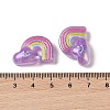 Glitter Plated Resin Cabochons LS-RESI-H163-07D-3