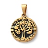201 Stainless Steel Enamel Pendants STAS-U053-03G-1