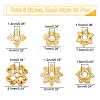 180Pcs Alloy Bead Caps PALLOY-PH0001-10-5