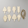DIY Wood Hanging Pendant Decorations Kit DIY-WH20007-18C-1