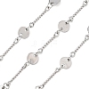 304 Stainless Steel Flat Round Link Chains CHS-H117-10P-1