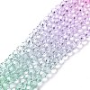 Transparent Glass Beads Strands X-GLAA-E036-07D-2