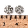 Brass Micro Pave Clear Cubic Zirconia Bead Caps KK-K278-48A-P-2