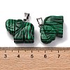 Synthetic Malachite Pendants G-B127-05P-01-3