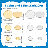 120Pcs 6 Styles 304 Stainless Steel Charms STAS-WR0001-25-2