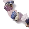 Natural Mixed Gemstone Chips Stretch Bracelets BJEW-JB11070-02-4