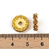 Brass Rhinestone Spacer Beads RB-A014-L12mm-14G-3
