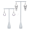 2 Sets 2 Styles Alloy T Bar Single Dangle Earring Display Stands EDIS-DR0001-13-1