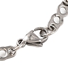 304 Stainless Steel Twist Link Chain Bracelets BJEW-B078-124GP-3