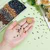 3000Pcs 6 Colors Glass Twisted Bugle Beads SEED-ME0001-13-3