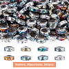 240Pcs 8 Colors Electroplated Natural Lava Rock Beads G-OC0002-03-3