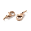 PVD Vacuum Plating 304 Stainless Steel Lobster Claw Clasps STAS-K155-C-11RG-2