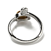 Natural Tiger EyeAdjustable Rings RJEW-K269-08P-02-3