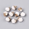 Natural White Moonstone Pendants G-N359-18G-15-1