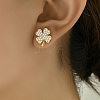 Elegant and Versatile Brass Clover Stud Earrings CY8826-3