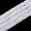 Synthetic Crackle Quartz Beads Strands G-S285-08-1