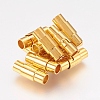 Brass Locking Tube Magnetic Clasps LS-MC078-G-1