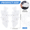 Flower Pattern Polyester Embroidered Lace Appliques DIY-WH0308-455B-2