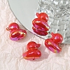 UV Plating Opaque Acrylic Beads OACR-WH0031-23B-1