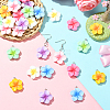 28Pcs 7 Colors Opaque Resin Pendants FIND-SC0019-46-5