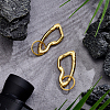 2Pcs Alloy Spring Gate Rings FIND-UN0010-11G-2