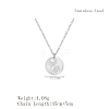 Stainless Steel Yin-yang Cat Paw Print Pendant Necklaces for Women's Daily Wear CT7877-2