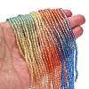 Transparent Painted Glass Beads Strands LS-DGLA-A034-T1mm-A02-2