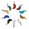 Kissitty 60Pcs 10 Colors Spray Painted Glass Pendants GLAA-KS0001-07-11