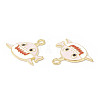 Alloy Enamel Pendants ENAM-G212-04G-05-2