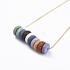304 Stainless Steel Cable Chain Necklaces NJEW-I236-01G-5