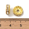 Brass Rhinestone Spacer Beads X-RSB039-B01G-2