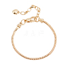   8Pcs Brass Round Snake Chain Bracelet for Men Women BJEW-PH0004-28-1