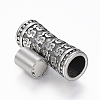 304 Stainless Steel Magnetic Clasps with Glue-in Ends STAS-F130-41AS-2