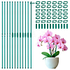 80Pcs Plastic Gardening Support Single Pole Buckle AJEW-DC0004-25-1