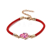 12Pcs 12 Colors Polyester Bracelets BJEW-P340-04G-2