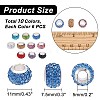 60pcs 10 colors 304 Stainless Steel European Beads FIND-DC0001-26-2