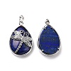 Natural Lapis Lazuli Pendants X-G-G900-01P-02-2