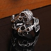 Steam Punk Style 316L Surgical Stainless Steel Skull Finger Rings SKUL-PW0005-07E-3